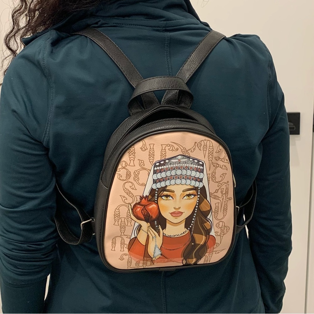 Armenian alphabet mini backpack new